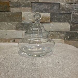 Clear Glass Candy Jar with Lid